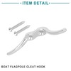 ACROPIX Rope Boat Deck Flag Pole Cleat Hooks 316 Stainless