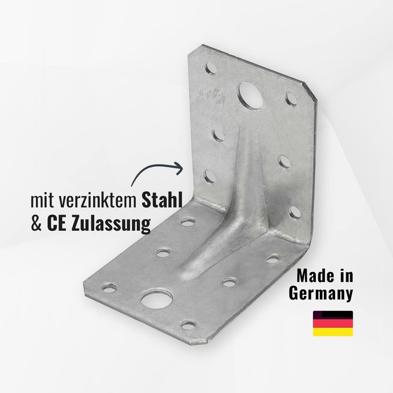 Winkelverbinder mit Steg 105X105X90Ce3mm, 25 Stück