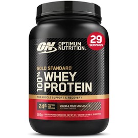 Optimum Nutrition Gold Standard 100% Whey Protein Powder, Double Rich Chocolate, 2 Pound (Packaging May Vary)