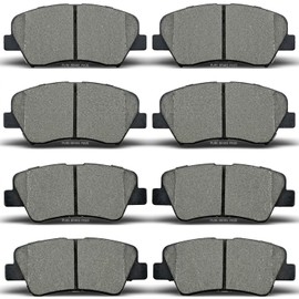 Juego de pastillas de freno cerámicas ALADICHE compatibles con Hyundai Elantra 2011-2016, Hyundai Elantra Coupe 2013, Hyundai Elantra GT 2013-2017