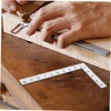 LALAFINA 2pcs Hollow Carpenter Square Ruler Right Angle Measuring Tool