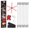 Chimney Sweep Kit - 33 Feet, 10 Flexible Rods, Brush