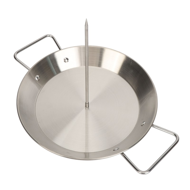 Vertical Skewer Screw Grill Pan Stainless Steel Removable Brazilian Vertical