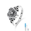 DAOSHANG Urn Ring for Ashes for Women 925 Sterling Silver
