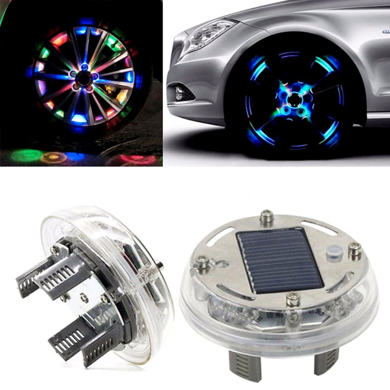 Solar Energy Auto Flash LED Car Wheel Hub Tire Tyre