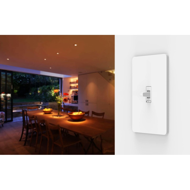 Zooz 800 Series Z-Wave Long Range Toggle Dimmer ZEN74, White