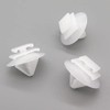 VVO Fasteners- White Plastic Side Body Moulding Strip Trim Clips
