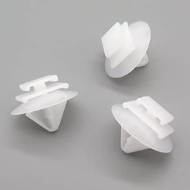 VVO Fasteners- White Plastic Side Body Moulding Strip Trim Clips for Peugeot 1007, 106, 206, 207, 306, Expert, Partner Van, (Pack of 10)