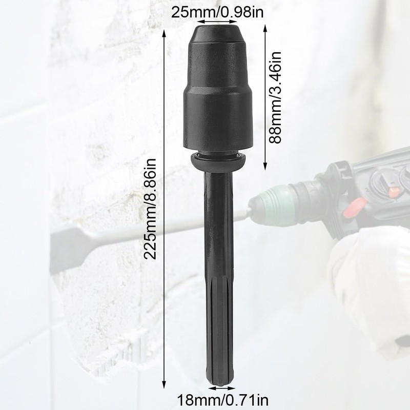 SDS Max to SDS Plus Drill Chuck Adapter, 220mm SDS