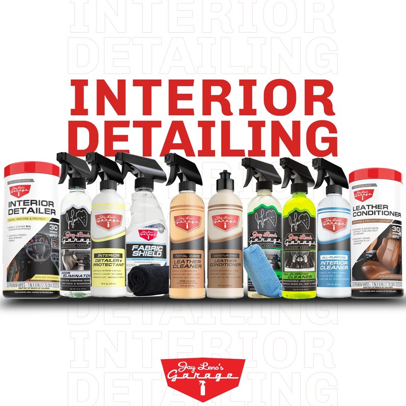 Jay Leno's Garage Glass Cleaner Spray – Streak-Free Auto Glass