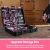 DEKOPRO Pink Drill Tool Kit Set: 20V Cordless Power Drill