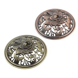 Savagrow 2Pcs Candle Cover Lotus Candle Topper Candle Jars Cover Scented Candle Lid Metal Candle Aromatherapy Toppers