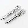 Chrome Highway Spiked Foot Pegs Clamps for Harley Touring 1