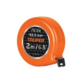 Truper FB-2M, Flexómetro de bolsillo 2 m práctico y ligero