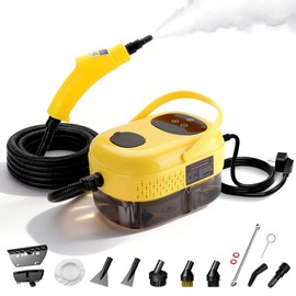 Steam Cleaner, High Pressure 15s Fast Heat, 6-Level Adjustable Handle, Multipurpose Portable Floor Steamer Grout with 7 Accessories, High Temperature, Chemical-Free Cleaning for Home, Kitchen-2500W