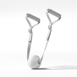 Fitness Massage Ball,Silicone Material,with Pull Rope,Fascia Ball,Lacrosse Massage Ball,Deep Tissue Massage Tool,Myofascial Release,Muscle Relaxation, Acupoint Massage (Grey)