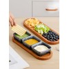 YJR Chip and Dip Serving Set, 3 pcs Ceramic Dipping