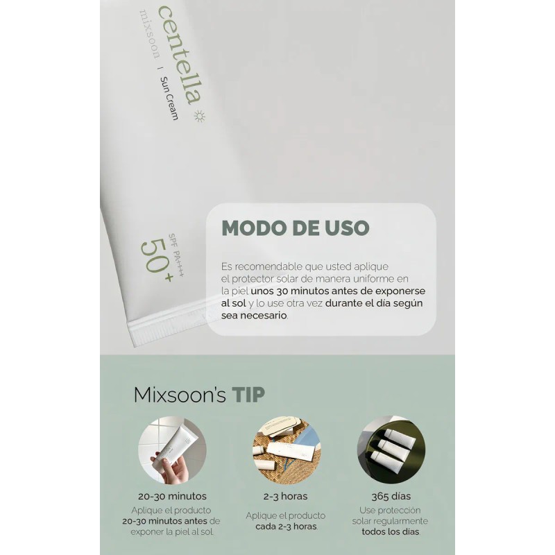 Mixsoon Centella Sun Cream Spf