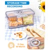 Dynta Bread Box 2 Pack Bread Storage Container Airtight Recording