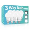 Gonhom 3 Way LED Light Bulbs 50 100 150W Equivalent,