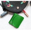 FreeHaveFun Women's Purse Small Many Compartments Leather Green with RFID