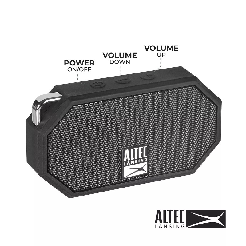 Altec Lansing Mini H2O - Waterproof Bluetooth Speaker, IP67 Certified