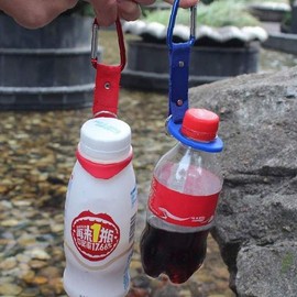 Rubber water bottle buckle, easy-to-carry carabiner, bag, backpack, bicycle, motorcycle, fixing elastic holder, camping, hiking, water bottle / 고무 물병 버클 휴대간편 카리비너 가방 배낭 자전거 오토바이 고정 탄성 홀더 캠핑 등산 생수병
