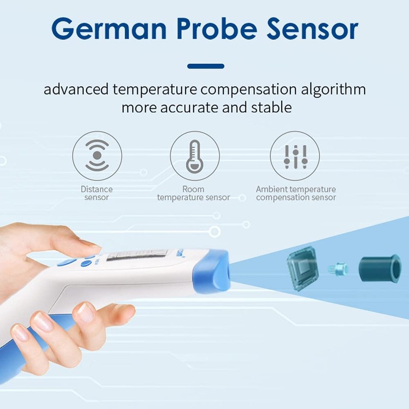 Berrcom Non Contact Infrared Thermometer Digital Forehead Thermometer with Fever