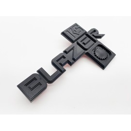 Set of 2 K5 Blazer Front Fender Emblem 3D Logo Badge Replacement for 1981-1987 Blazer Truck Models 14051844 (Matte Black)