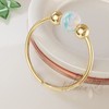 Gold Septum Ring 20 Gauge White Opal Septum Piercing Hoop