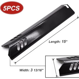 Unbranded 5 Pack Gas Grill Heat Shield Plate Burner Covers Dyna Glo BBQ Replacement Parts