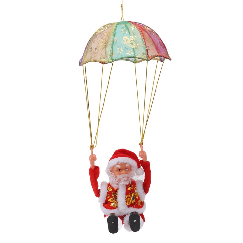 Parachute Christmas Ornaments Lovely Shape Safe Eco Friendly Fleece PC