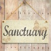Sanctuary - Handmade Shabby Chic Home Decor Sign Plaque