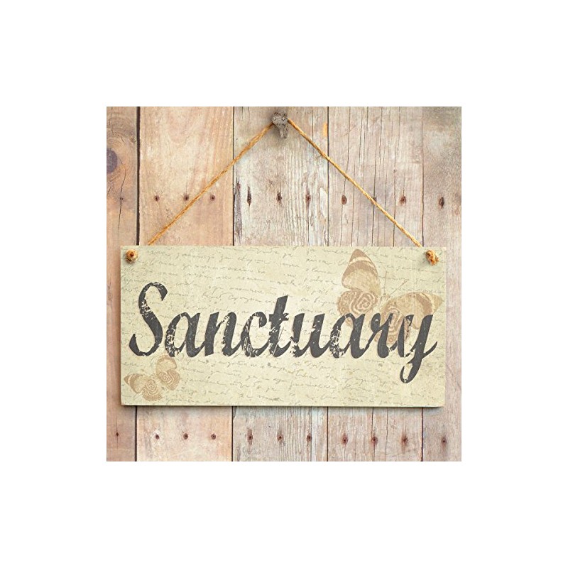 Sanctuary - Handmade Shabby Chic Home Decor Sign Plaque