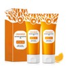 2PCS Orange Exfoliating Gel,Exfoliante Facial, Orange Exfoliating Gel Scrub