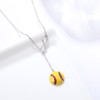 Vekoliry 925 Sterling Silver Infinity Softball Necklace Jewelry Gifts for