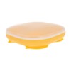 Nuby Silicone Rectangle Suction Plate with Lid – Spill-Free, Dishwasher-Safe,