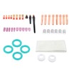 56Pcs TIG Welding Torch Accessories Kit Ceramic Nozzle Glass Cup