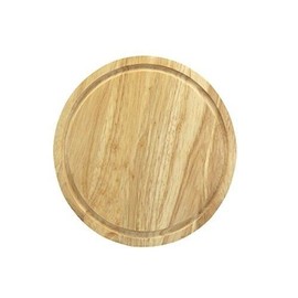 Concept4u Wooden Bread Board Round 28cm Kitchen Chopping Food Veg Bread Meat Fruit Cheese Tools Strong 28cm Cheese Tools