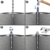 3/8"x 3" Concrete Anchor Bolts,5PCS 304 Stainless Steel Wedge Anchors