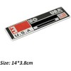 2pcx Exhaust Pipe Sticker Aluminum 3D Motorcycle Emblem Racing Decal
