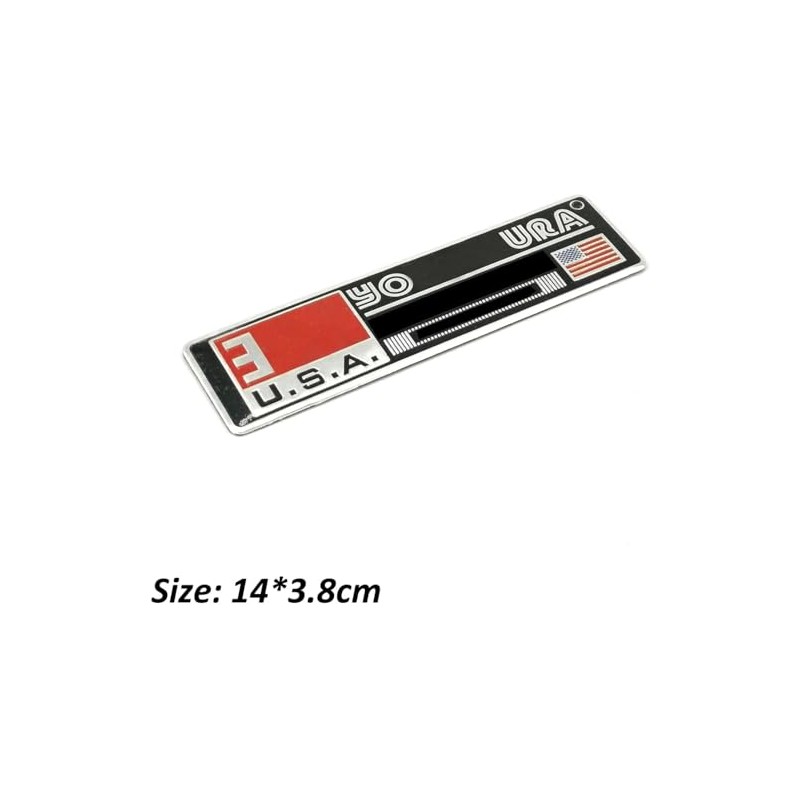 2pcx Exhaust Pipe Sticker Aluminum 3D Motorcycle Emblem Racing Decal