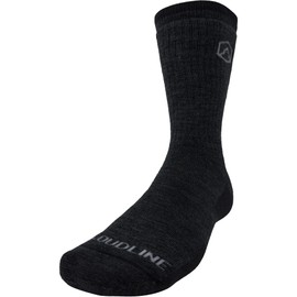 CloudLine Merino Wool Hiking Socks for Men and Women - Ultralight, Thin, Anti-Blister, Moisture Wicking, Made in USA - Black, Size Medium, 1 Pair
