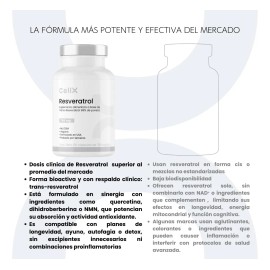 Cellx Resveratrol 1000mg Suplemento Antioxidante