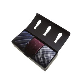 PIMLICO Sakazen Large Size Men's [WEB Exclusive] Boxed Washable Long Size Necktie Set of 3 Father's Day, E