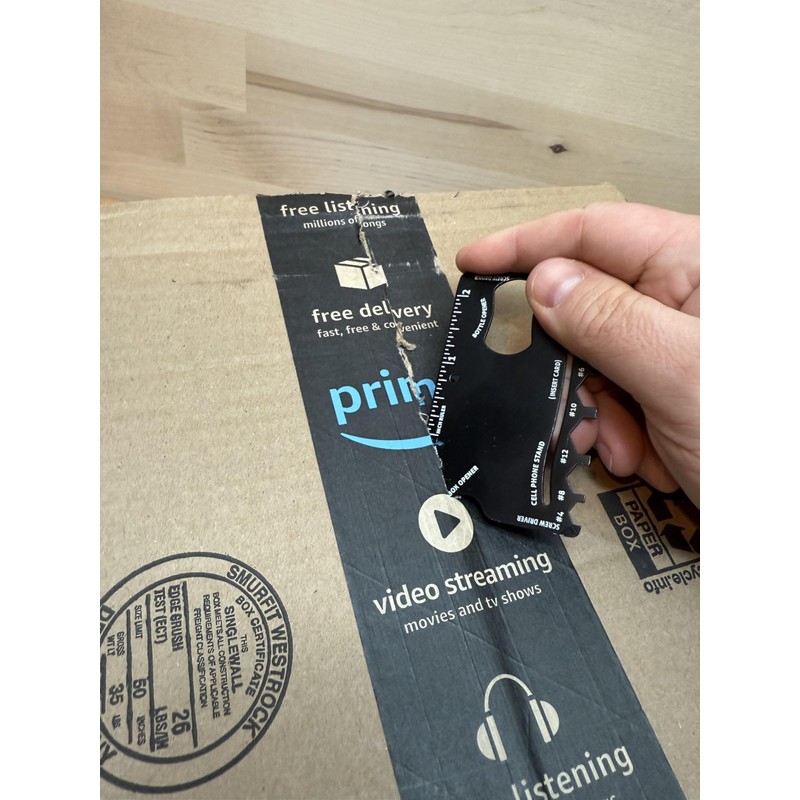 22-in-1 Credit Card Multitool – Slim Wallet Tool with Wrench,