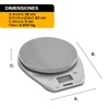 RHINO, Báscula Digital Cocina con Bluetooth, 5kg / 1g, App