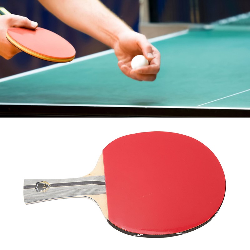 Table Tennis Paddle Double Sided Rubber Training Handshake Table Tennis