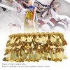 Waist Chain Gold Metal Applique Glitter Elastic Sequin Water Drop