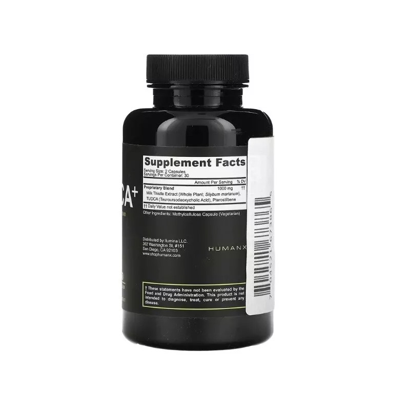Humanx, Tudca+, 1,000 mg, 60 Capsules (500 mg per Capsule)